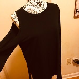 Blouse Rachel Roy black with 1 shoulder open